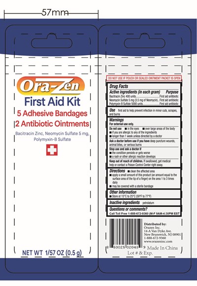 02045 Orazen First Aid Kit (Orazen 02045 Firstaidkit)